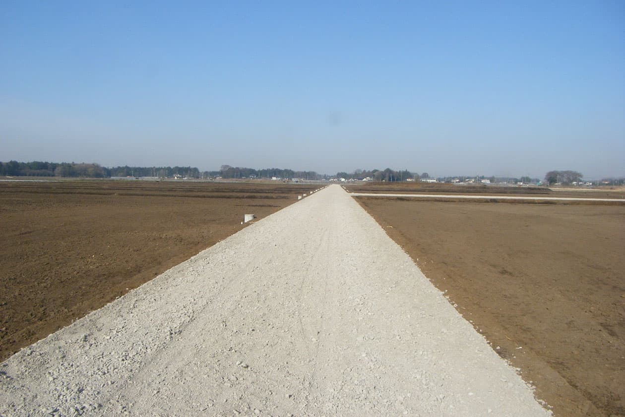 区画整理工事（坂東市半谷） 東面→西面